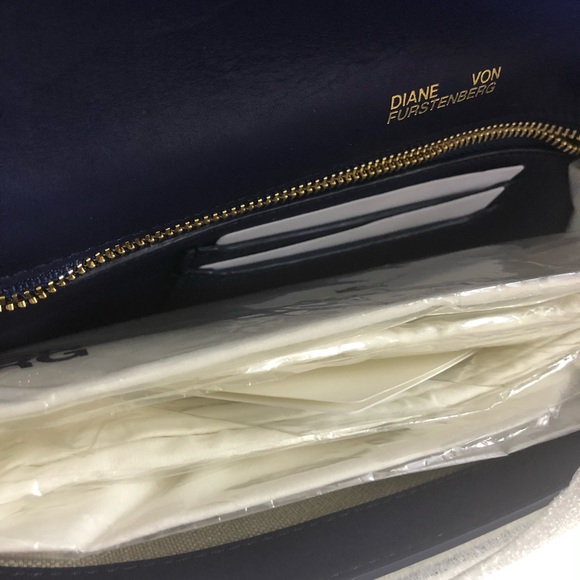 Diane Von Furstenberg Striped Clutch